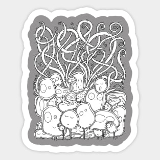 Many Monsters Sticker